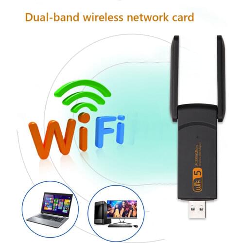 Network Card Wireless Card Wireless RTL8814 Wifi Adapter USB 3.0 Antenna 1900Mbps 2.4/5.8GHz Dual Band Network Card