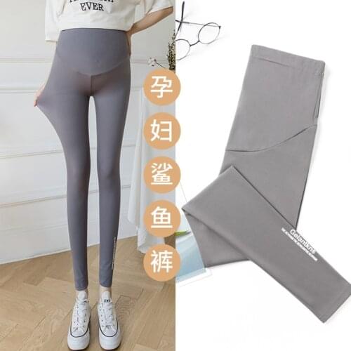 Maternity shark pants spring and autumn leggings were thin belly lift pants sports and leisure leggings fashion