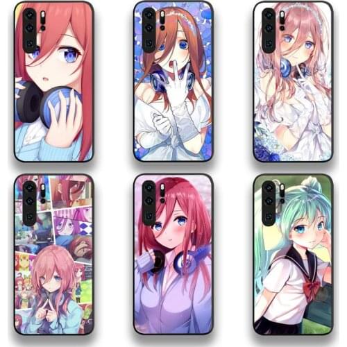 Nakano Miku Gotoubun No Hanayome Phone Case For Huawei P20 P30 P40 lite E Pro Mate 40 30 20 Pro P Smart 2020