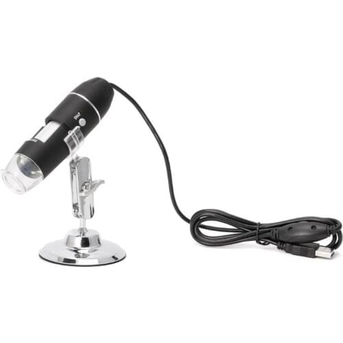 New 1600X USB Digital Microscope Camera Endoscope 8LED Magnifier with Metal Stand