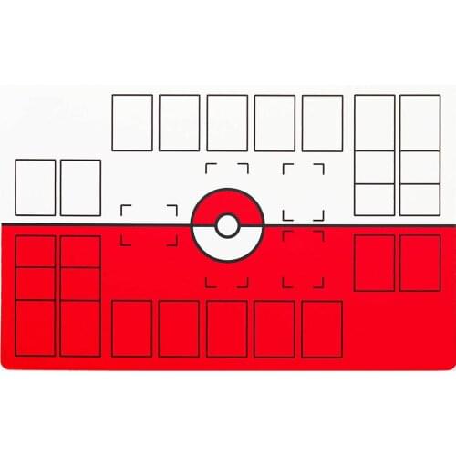 Deluxe 2 Player Compatible Pokemon Stadium Mat Board Trading Cards Game Playmat 71*45cm Children Christmas Gift