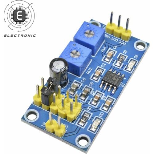 NE555 Pulse Generator DC 5V 5 Band Signal Generator Square Wave Adjustable Duty Cycle With LED Indicator