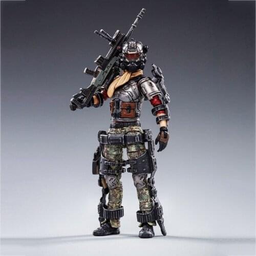 Helan 1:18 Hardcore Cool Play Double Knife Squad 3.75 Inch Soldier Squad Toy Model Hand-Made Collection Decoration