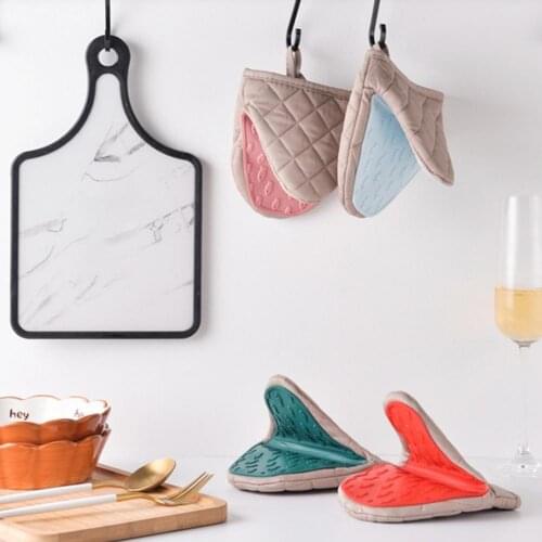 Anti-hot Clip Insulated Glove Small Fish Texture Anti-scalding Mitten Anti-slip Oven Hand Protector Kitchen Cooking Tool