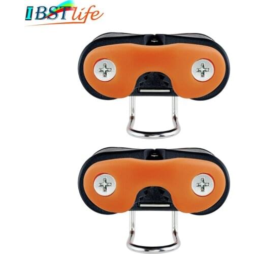 2PCS Composite Ball Bearing Cam Cleat with leading Ring Pilates Equipment Boat Fast Entry Rope Wire Fairlead Sailing Accessories