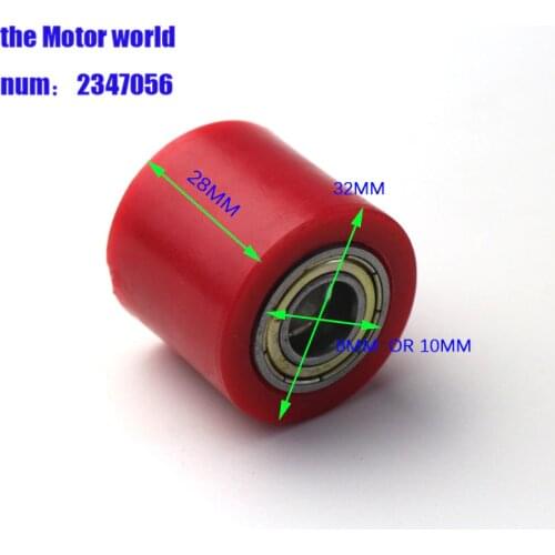 Red 8mm 10mm Chain Roller Tensioner Pulley Wheel Guide For YZF KTM RMZ KLX CRF 80 250 150 250 450 Motocross Pit Dirt Bike