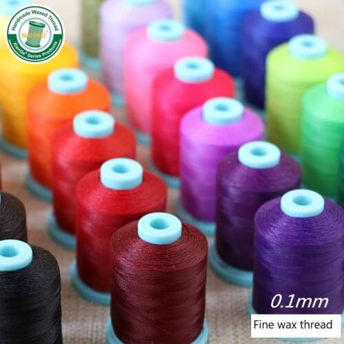 Wax Thread Fine Round Strand 0.1mm Leather High Quality Custom Hand-Woven Lace Covered Stone Oblique Knot Braided Macrame Rope