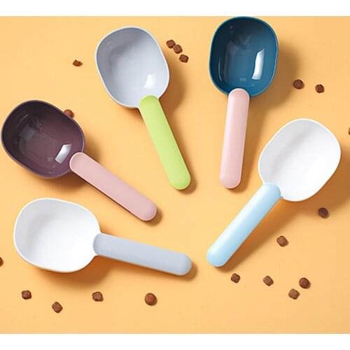 Pet Cat Dog Food Shovel Mutli-function Feeding Scoop Spoon with Sealing Bag Clip Creative Measuring Cup Pet Supplies Dropship