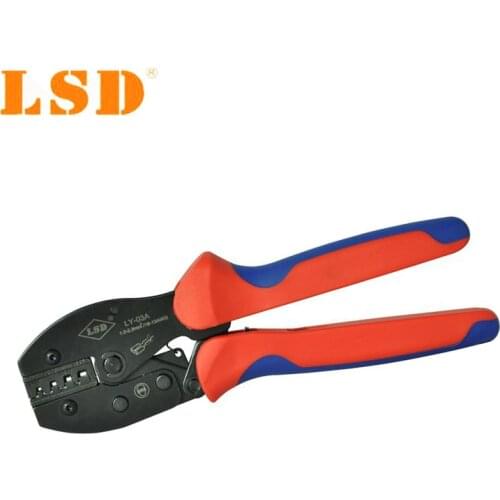 LY-03A Hand Crimping tools for crimping non-insulated open plug-type connector 27-13AWG Electrical Ratchet Pliers crimper