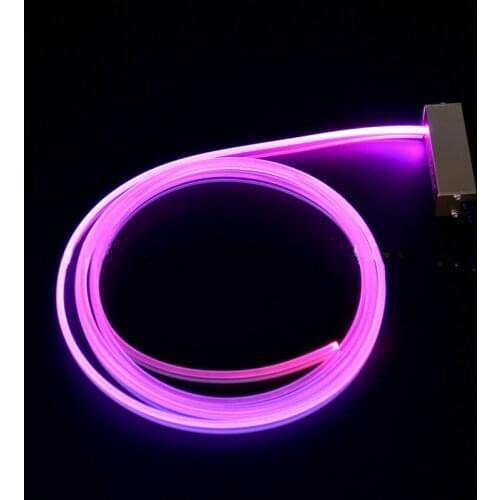 Mini 3W 12v led projector light source Engine Generator+3M(L) 3mm(Dia.) Skirt Side Glow optical fiber cable Car DIY Lighting
