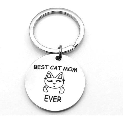 Oein Simplicity Keychain Acrylic Custom Made Key Chain Mother Birthday Gift Handwork for Letter Keyring Mirror Polishing Llavero