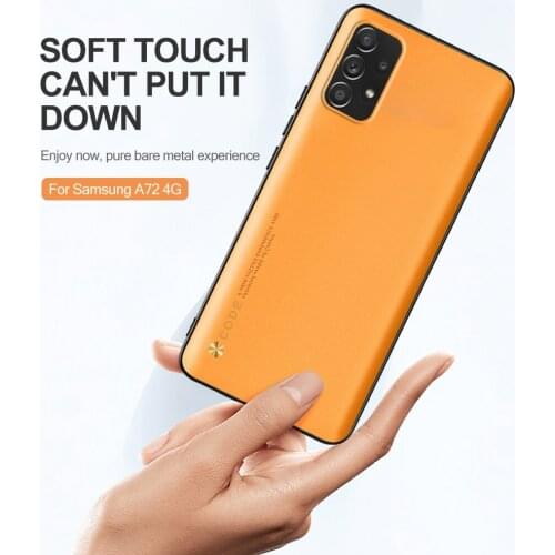 Luxury Leather Case For Samsung Galaxy A72 4G Or 5G Shockproof Full Cover Back Shell Coque For Sansung A 72 6.7" Silicone Bumper