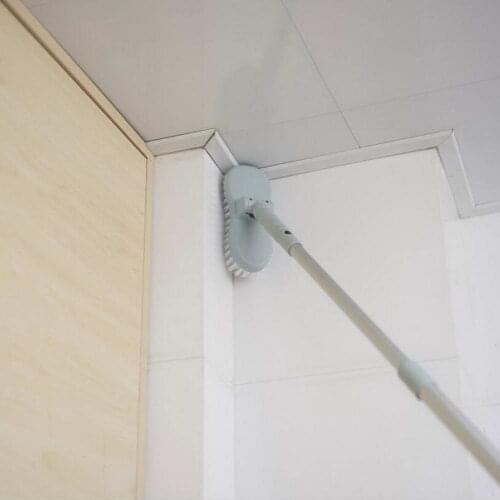Floor Scrub Brush with Long Handle Cleaning Tub Window Gap Scrubber Adjustable Cleaning Brush HFing