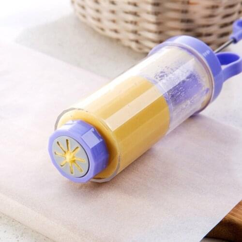 1Set Purple Pastry Syringe Extruder Baking Accessories Kitchen Gadgets DIY Cake Decoration 8Pcs Cream Nozzle PP/Stainless Steel