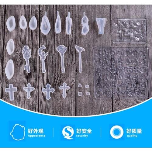 1pc Silicon Mold Diamonds DIY handmade Ear Studs Pendant Epoxy transparent silicone mould Craft resin molds for jewelry making