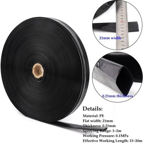 50~100m 3/4" Φ20mm Thin-Soft Spray Tape Micro Agriculture Irrigation Hose Farm Irrigation System Garden Lawn Watering Drip Tape