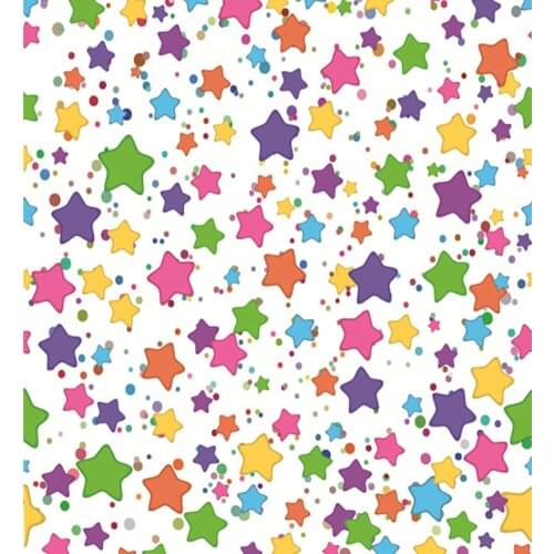 VinylBDS Telones De Fondo Fotografia Liso Colorful Five-Pointed Star For Children Backgrounds For Photo Studio