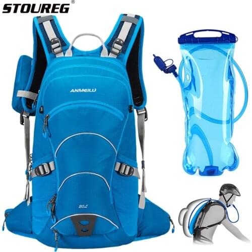 20L Waterproof Bicycle Backpack Bike Water Bag Cycling Hydration Backpack Nylon Travel Hiking Rucksack