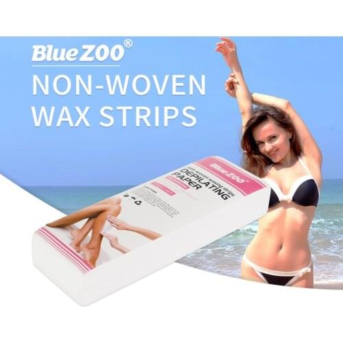 100x Depilation Wax Paper For Face/Armpit/Legs/Bikini/Upper Lip Hair Removal Nonwoven Body Hair Remove Epilator Wax Strip Paper