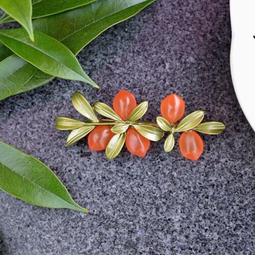 Vintage Plant Brooches Pins For Women Fashion Jewelry Accessories Womens Corsage 2021 New