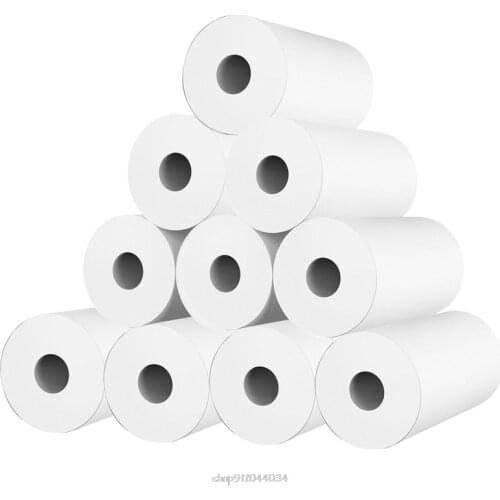 10 Rolls White Children Camera Wood Pulp Thermal Paper Instant Print Kids Camera Printing Paper Replacement Accessories N19 20