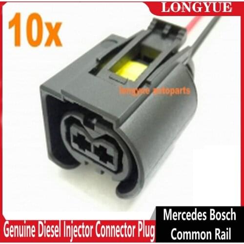 10pcs Genuine Diesel Injector Connector Plug for Mercedes Bosch Common Rail