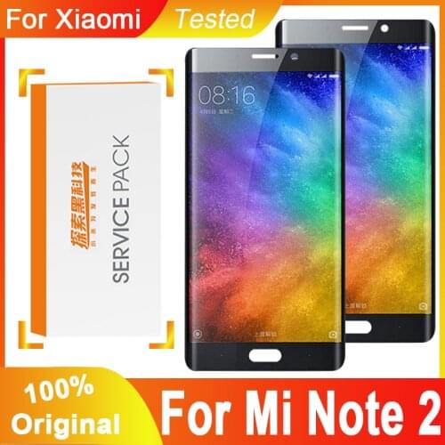 100% Original Screen For 5.7" Xiaomi Mi Note 2 LCD Display Touch Screen Digitizer Assembly Xiaomi Mi Note 2 Display Replacement