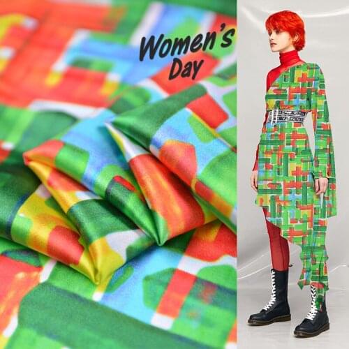 105cm natural silk fabric 16 momme dress shirt stretch silk satin fabric digital print fabric satin wholesale silk cloth