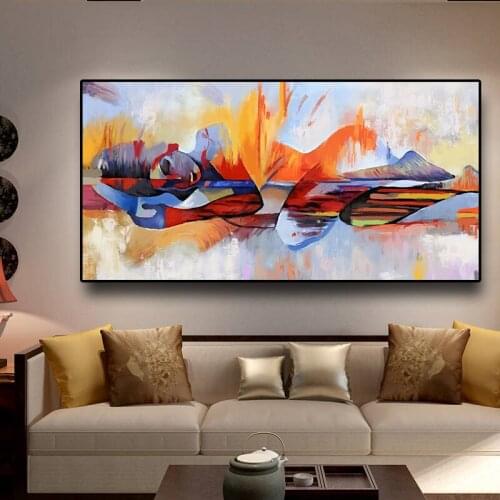 Watercolor Lord Buddha Abstract Canvas Painting on Canvas Religious Posters and Prints Cuadros Wall Art Pictures For Living Room