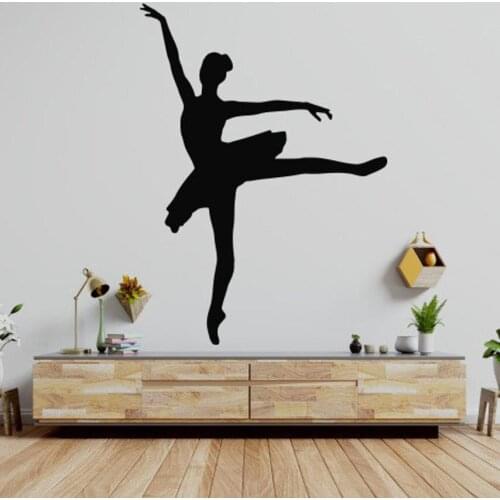 Ballet Wall Decal Ballerina Decals Ballet Dancer Gymnastics Pointe Wall Stickers Dance Studio Decor Vinyl Art Decor Decal B220