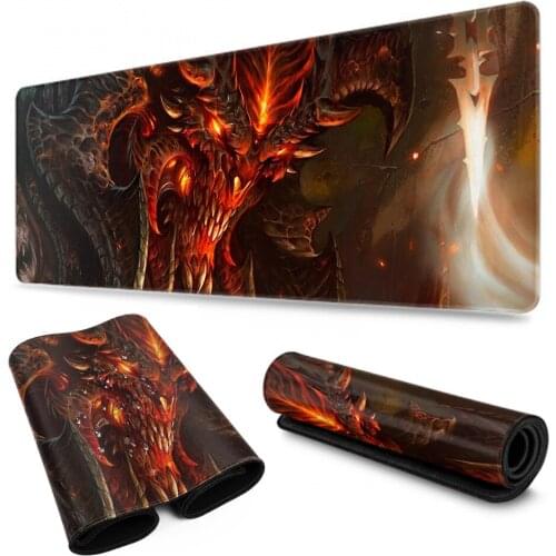 Rakoon Extra Large Mouse Pad Big Computer Gaming Mousepad Anti-Slip Natural Rubber with Locking Edge Gaming Mouse Mat