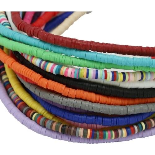 New Design 45cm/strand 5mmx1mm Polymer Clay Chip Beads Flat Disk Loose Beads for Jewelry Making / Sewing Craft