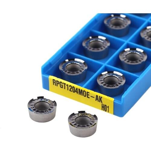 RPGT0803MO RPGT10T3MO RPGT1204MO-AK H01 Milling inserts Aluminum turning tools Carbide inserts CNC lathe tools Turning inserts