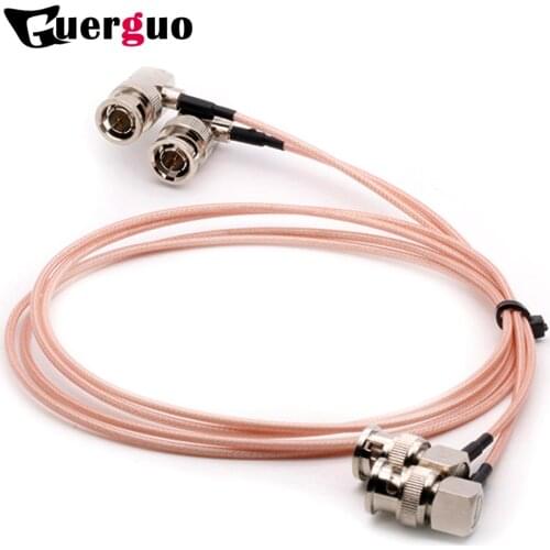 1PC G179 Cable 75 Ohm BNC Male Right Angle to BNC Male Plug Connector Adapter for Video Camera SDI Camcorder HD-SDI/3G-SDI/4K/8K