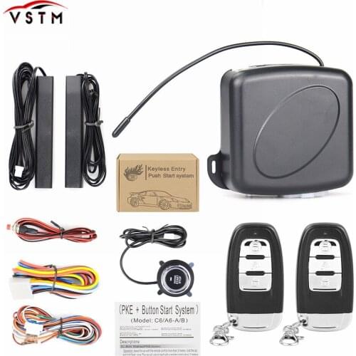 Autostart one Start Stop engine button with RFID Lock Ignition Keyless Entry engine Starter alarm system car accessories
