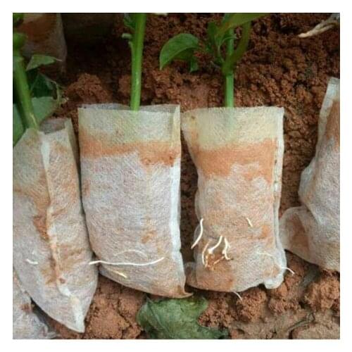 8*10CM Biodegradable Seed Nursery Bags Nursery Flower Pots Vegetable Transplant Breeding Pots Garden Planting Nursery Plant 50PC