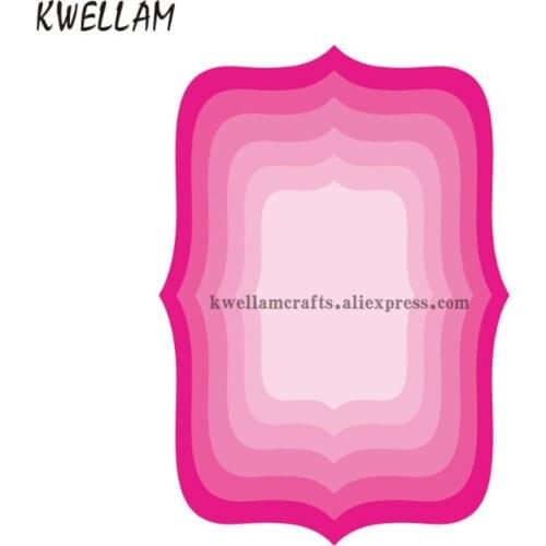 5pcs Frame A Metal Die cutting Dies For DIY Scrapbooking Photo Album Embossing Folder KW8030504