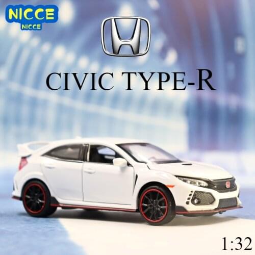 Alloy Toy Car 1:32 Honda Civic Musical Lighting Machine Diecasts Toy Vehicles Hot Wheel Car Model With Car Doors Can Toy