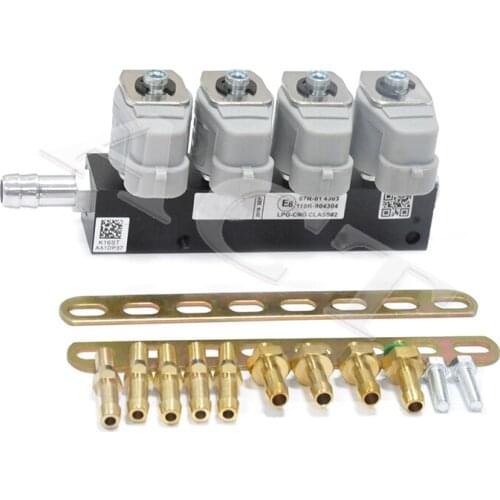 ACT sequential lpg motorcycle parts LR 2/3 ohm cng injector rail kit for other auto oil/gas conversion engine rail parts kit