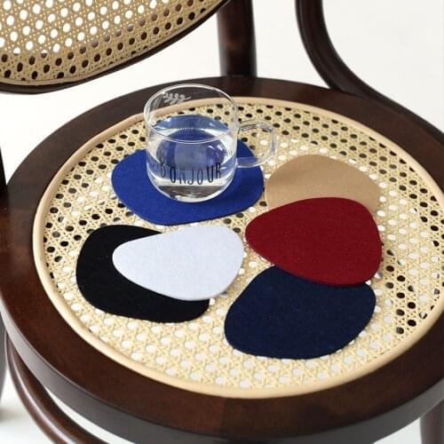 Felt Coaster Cup Holder Irregular Geometric Non woven Drink Coasters Home Dining Room Decor Table Decoration Accessories 10pcs