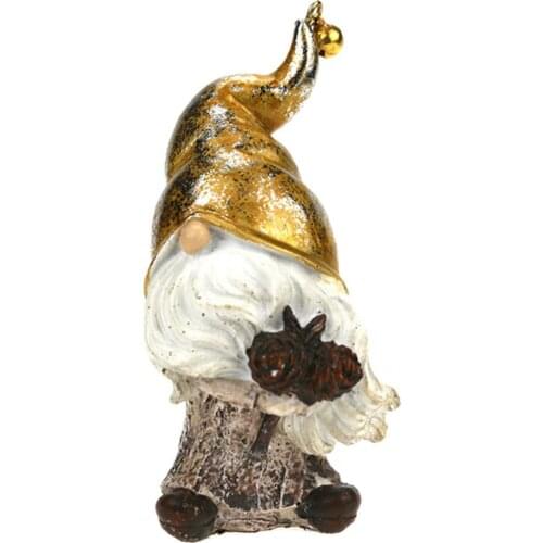 Christmas Themed Practical Garden Mini Gnome Ornaments Long Lasting Dwarf Figurine Unique for Balcony