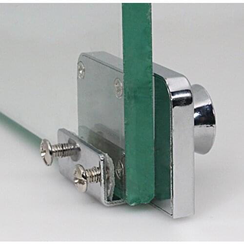 1Set Zinc Alloy Lock Glass Display Cabinet Showcase 2 Keys with Window Home Lock For 5-8mm Supplies Accessories Door Glass R9S5