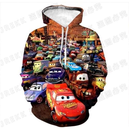Men Women Children Cars Sweatshirts 3D Print Pullover Long Sleeve Boy Girl Kids Hoodies Streetwear Casual Hooded Unisex Clothing