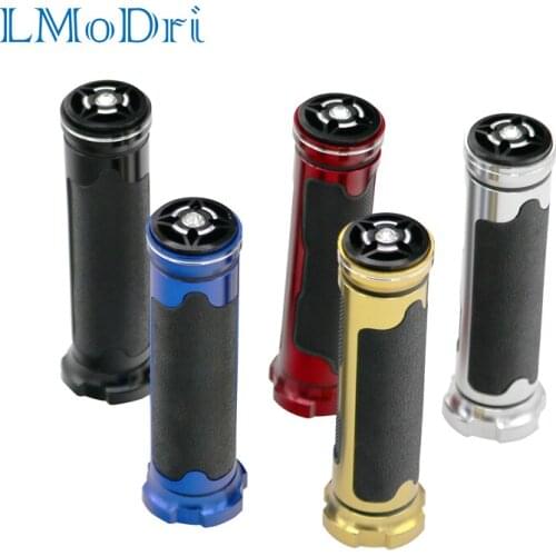 LMoDri Universal 7/8'' 22MM Motorcycle Handle Grips Racing Handlebar Grip for KTM Honda Kawasaki Yamaha Suzuki Ducati BMW