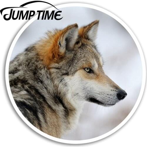 Jump Time for Wild Wolf Vinyl Stickers Wolves Spirit Sticker Luggage Laptop Decal Rear Windshield Waterproof Car Accessories