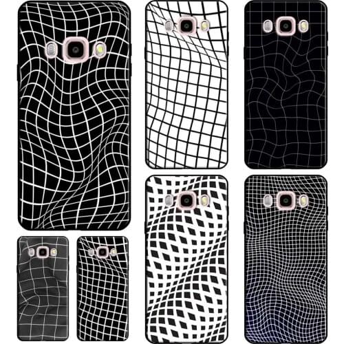 Wavy Grid For Samsung Galaxy A5 A3 J3 J7 J5 2016 2017 J4 J6 J8 A8 A6 Plus J2 Core 2018 Phone Cover