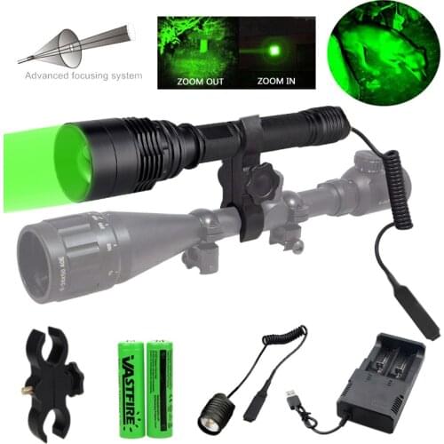 ZOOMABLE Hunting Flashlight Professional 10000 Lumens Tactical LED Flashlight USB Rechargeable Waterproof Torch T6 Scout Light