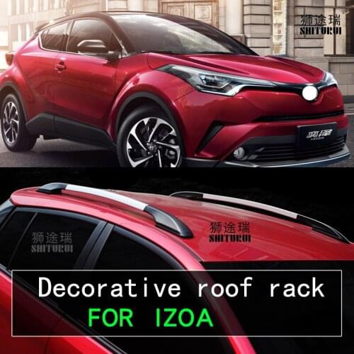 2Pcs Roof bars For Toyota IZOA hatchback 2019 2018 17 Aluminum Alloy Side Bars Cross Rails Roof Rack Luggage