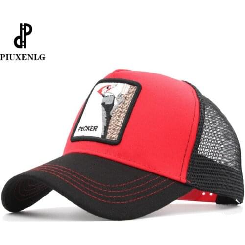 Fashion Mesh Baseball Cap Unisex Lovely Animals Caps Women&Men Running Cap Sport Hat Summer Bone Adjustable Gorras Aonijie