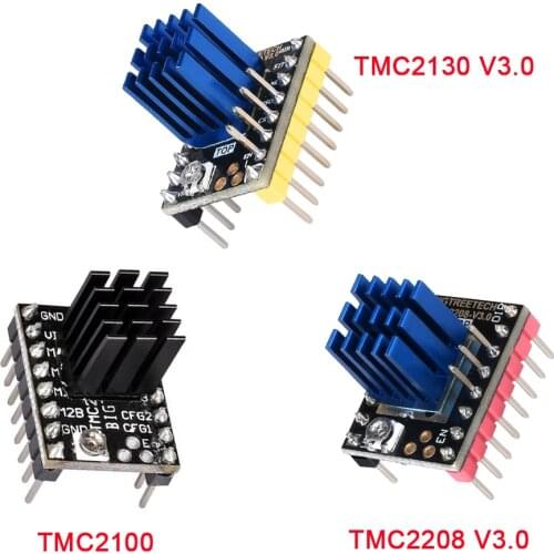 BIGTREETECH TMC2130 V3.0 SPI TMC2208 TMC2100 Stepper Motor Driver Module with Heatsink Mute for Ramps1.6 3D Printer SKR V1.3 MKS